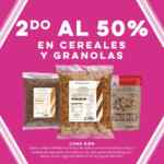En Nutrisa segundo a mitad de precio en cereales y granolas