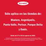 Promoción Old Navy: 30% de descuento adicional a lo ya rebajado en la compra de 3 prendas