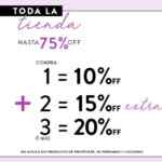 Promo ösom descuentos escalonados del 10% al 20% adicional en artículos seleccionados