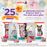 En Petco 25% de descuento en todo el alimento natural para gato y más