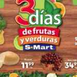 Ofertas S-Mart 3 días de frutas y verduras del 4 al 6 de agosto