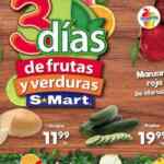Ofertas S-Mart 3 días de frutas y verduras del 11 al 13 de agosto