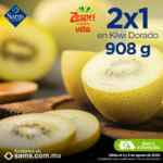 2x1 en Kiwi dorado en Sams Club este 4 y 5 de agosto
