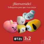 3x2 en peluches y cojines BT21 en tiendas Sanborns