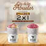 Promoción Santa Clara Día de los Abuelos: 2x1 en litros de helado esta semana