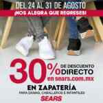 En Sears 3x2 en zapatería en tiendas ó 30% de descuento online