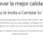 Promoción Sony Cambia tu TV 2020: Cambia tu TV vieja por descuentos de hasta $10,000