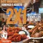 2x1 en alitas y boneless en Hooters hoy domingo 9 de agosto (en restaurante, delivery y pick up)
