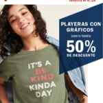 En Old Navy playeras con gráficos a mitad de precio este fin de semana