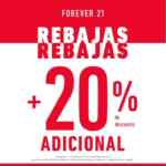 Rebajas Adicionales Forever 21: 20% de descuento adicional a lo ya rebajado