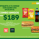 En Subway Combo Amigos por $189