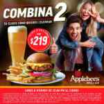 Promoción Applebee’s Combina2: Combina 2 opciones por $219