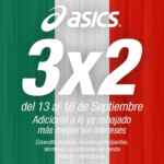 3x2 en Asics adicional a lo ya rebajado del 13 al 16 de septiembre