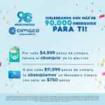 Cimaco regalará 91,000 obsequios en su promoción de 90 Aniversario