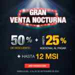 Venta Nocturna Muebles Dico: hasta 50% de descuento + 25% adicional + 12 msi