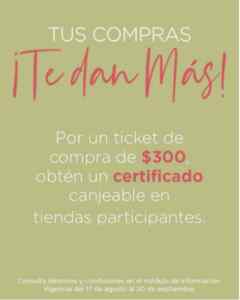 Certificado de regalo Gratis en compras de $200 o más en centros comerciales Galerías