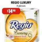 En Farmacias Guadalajara papel higiénico Regio Luxury a $14.90