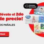 Segundo a mitad de precio en todos los pañales en HEB