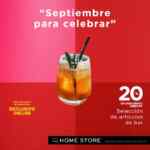 Promoción The Home Store Mes Patrio: 20% de descuento en artículos de bar