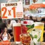 2x1 en cervezas y tragos este viernes en Hooters