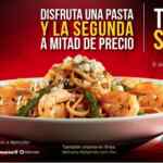 2x1½ en todas las pastas en Italiannis esta semana