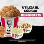 Cupón KFC refresco de 2 litros de regalo en la compra de un paquete clásico