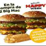 Ofertas McDonalds Happy Week del 21 al 27 de septiembre 2020