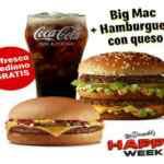 Ofertas McDonalds Happy Week del 21 al 27 de septiembre 2020