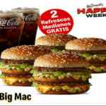 Ofertas McDonalds Happy Week del 21 al 27 de septiembre 2020