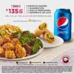 Promoción Panda Express DiDi Food: Paquete 2 especialidades + guarnición + rollo primavera + refresco por $135