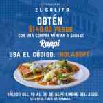 Cupón Rappi $140 de descuento en taquerías participantes (aplica usuarios existentes)