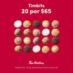 En Tim Hortons llévate 20 Timbits por $65 hoy