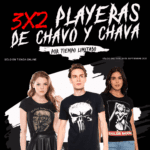Rebajas Toxic de 3x2 en playeras para hombres y mujeres