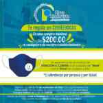 Cubrebocas Gratis en compras de $200 o más en Plaza Lindavista