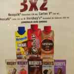 En Oxxo 3x2 en leches saborizadas Hersheys, Nescafé, Nesquik, etc.