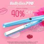 40% de descuento en alaciadora digital nano titanium Babyliss Pro en Sally sólo hoy