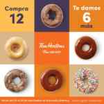 En Tim Hortons compra 12 donas y llévate 6 de regalo este fin de semana