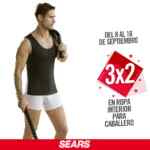 3x2 en ropa interior para dama y caballero en Sears