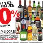 Segundo a mitad de precio en vinos y licores en Soriana este fin de semana