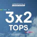 En Aeropostale 3x2 en tops (playeras, blusas, etc)