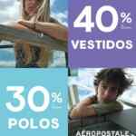 En Aeropostale 40% de descuento en vestidos y 30% de descuento en polos