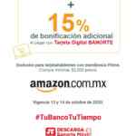 Promoción Banorte Amazon Prime Day 2020: 15% de bonificación + cupón del 10% adicional