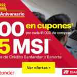 Best Buy Venta de Aniversario 2020: $100 en cupones por cada $1,000 de compra con Banorte y Santander