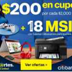 Best Buy Cybermartes Citi Banamex: $200 en cupones por cada $2,000 de compra + 18 msi