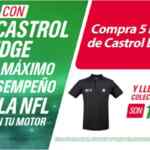 Promoción Castrol NFL 2020: playera Gratis en la compra de 5 litros de aceite