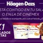 2x1 en crepas y helados Häagen-Dazs en Cinemex