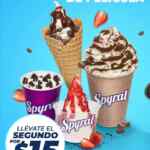 Promo Cinépolis de segundo a $15 en helados Spyral