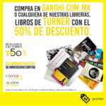 En Gandhi 50% de descuento en libros de Turner por su 50 Aniversario