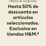 H&M Rebajas de Temporada 2020 de hasta 50% de descuento en artículos seleccionados