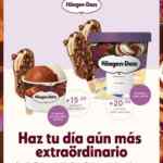 Promoción Häagen-Dazs: Paleta a $15 en la compra de helado doble y 2 paletas a $20 en la compra de un bote (sucursales participantes)